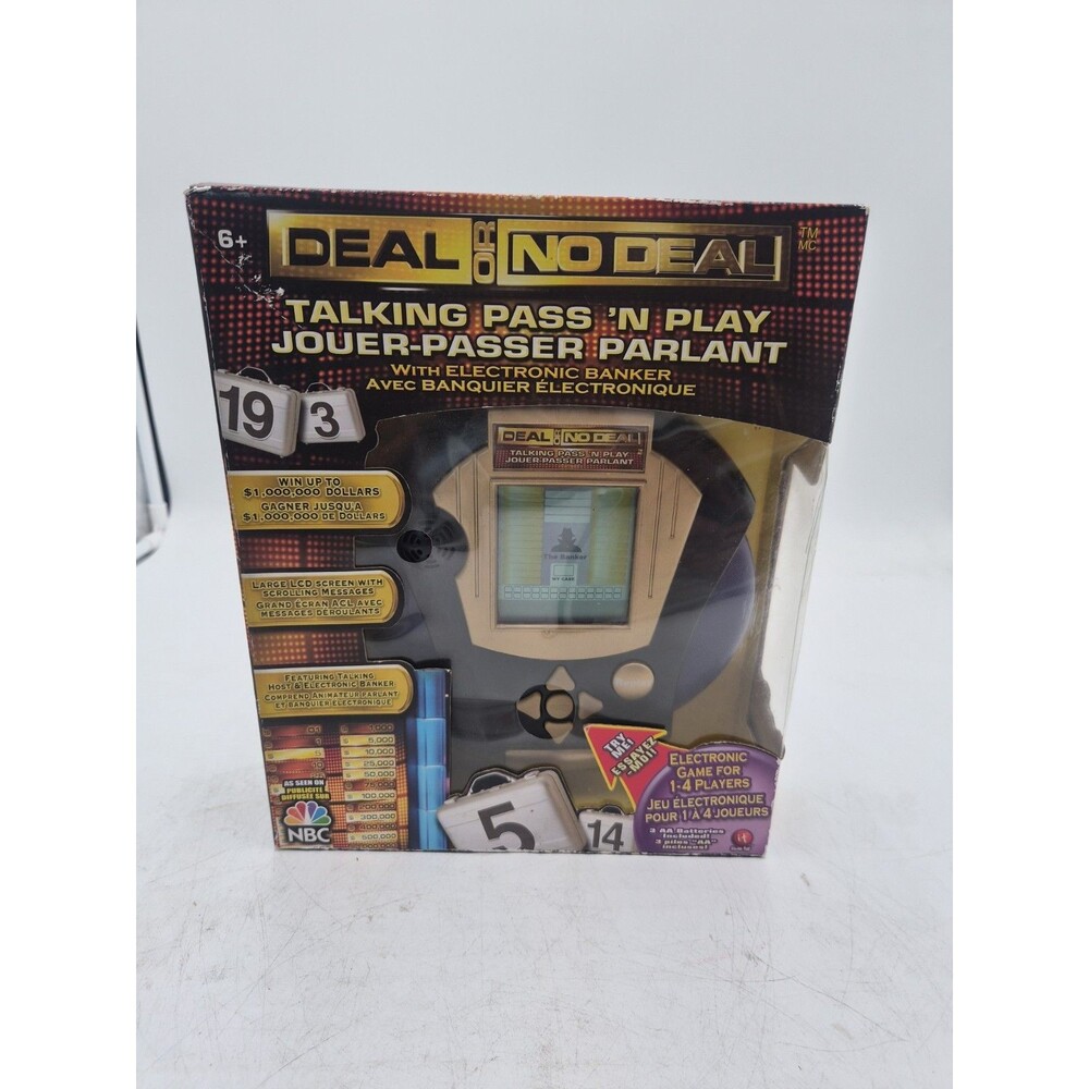DEAL OF NO DEAL Talking Pass 'n Play with Electronic Banker Game New 2007